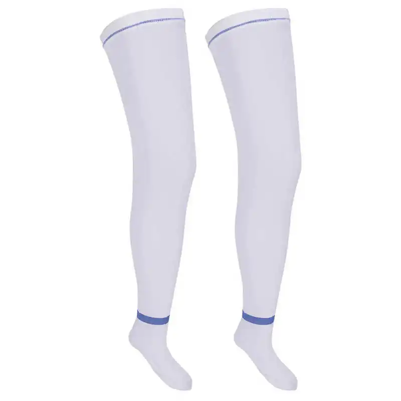 Компрессионные чулки XXL, носки из пряжи, белые дышащие чулки для  разбухания ног для женщин | AliExpress