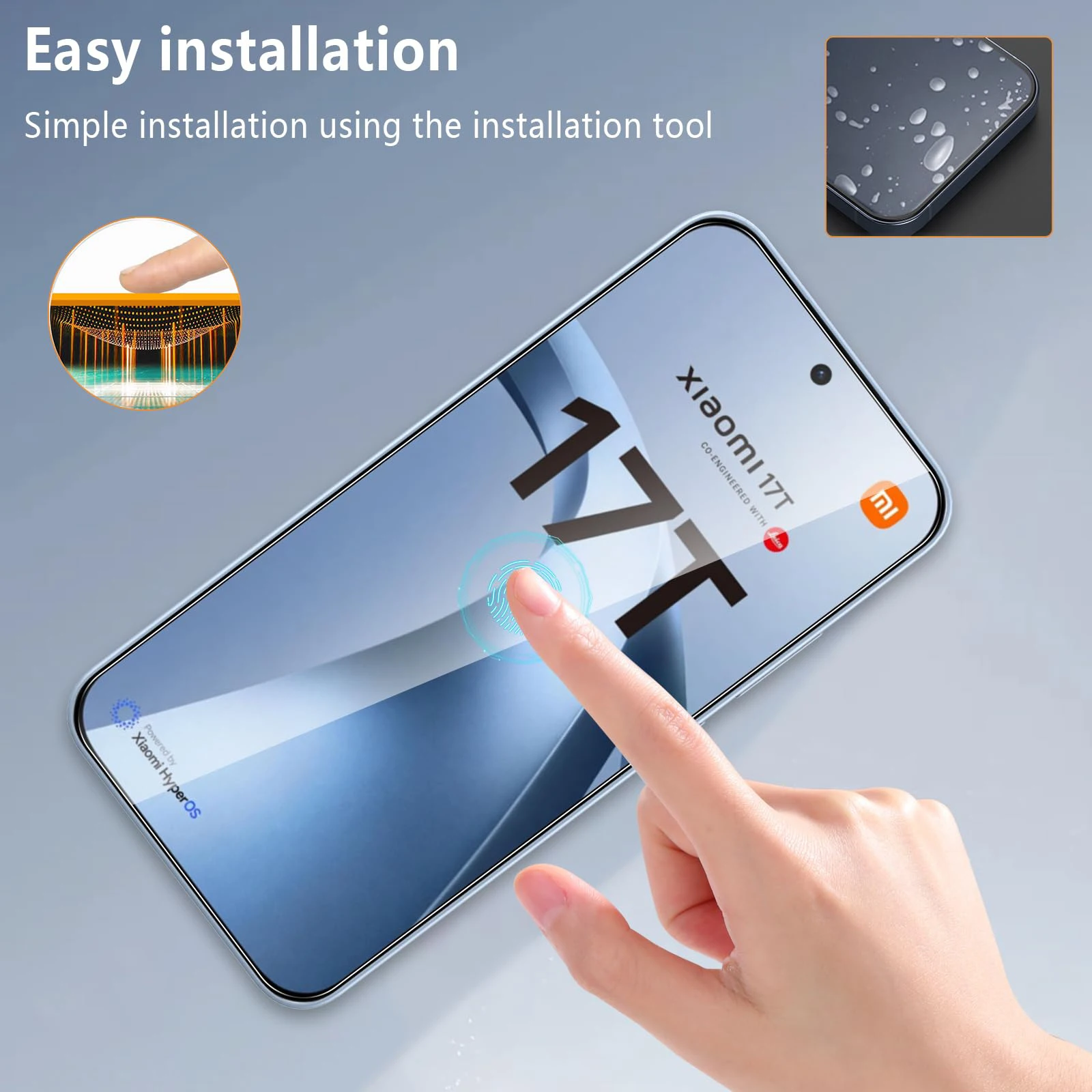 3-Pack High-Definition Tempered Glass Screen Protectors - Crystal Clear, 9H Hardness, Scratch Resistant