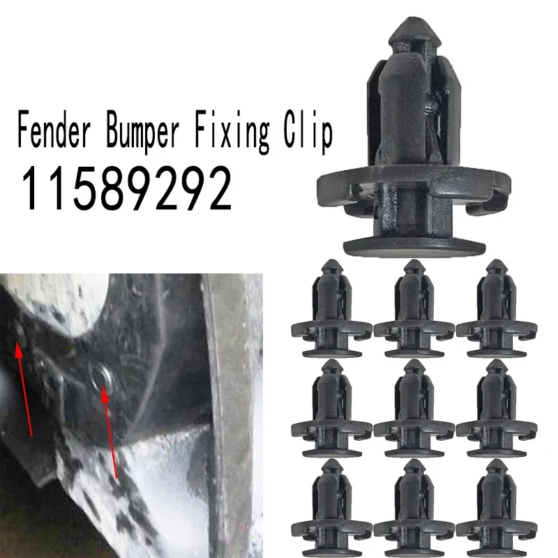 10X Clip Di Fissaggio Per Paraurti Grigio Per SUBARU E MITSUBISHI