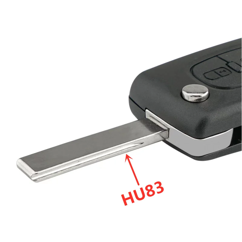 DUDELY Remote Car Key Case Shell for Peugeot e-Expert Partner Citroen Berlingo Fiat Scudo 3 Buttons Housing Fob Replacement