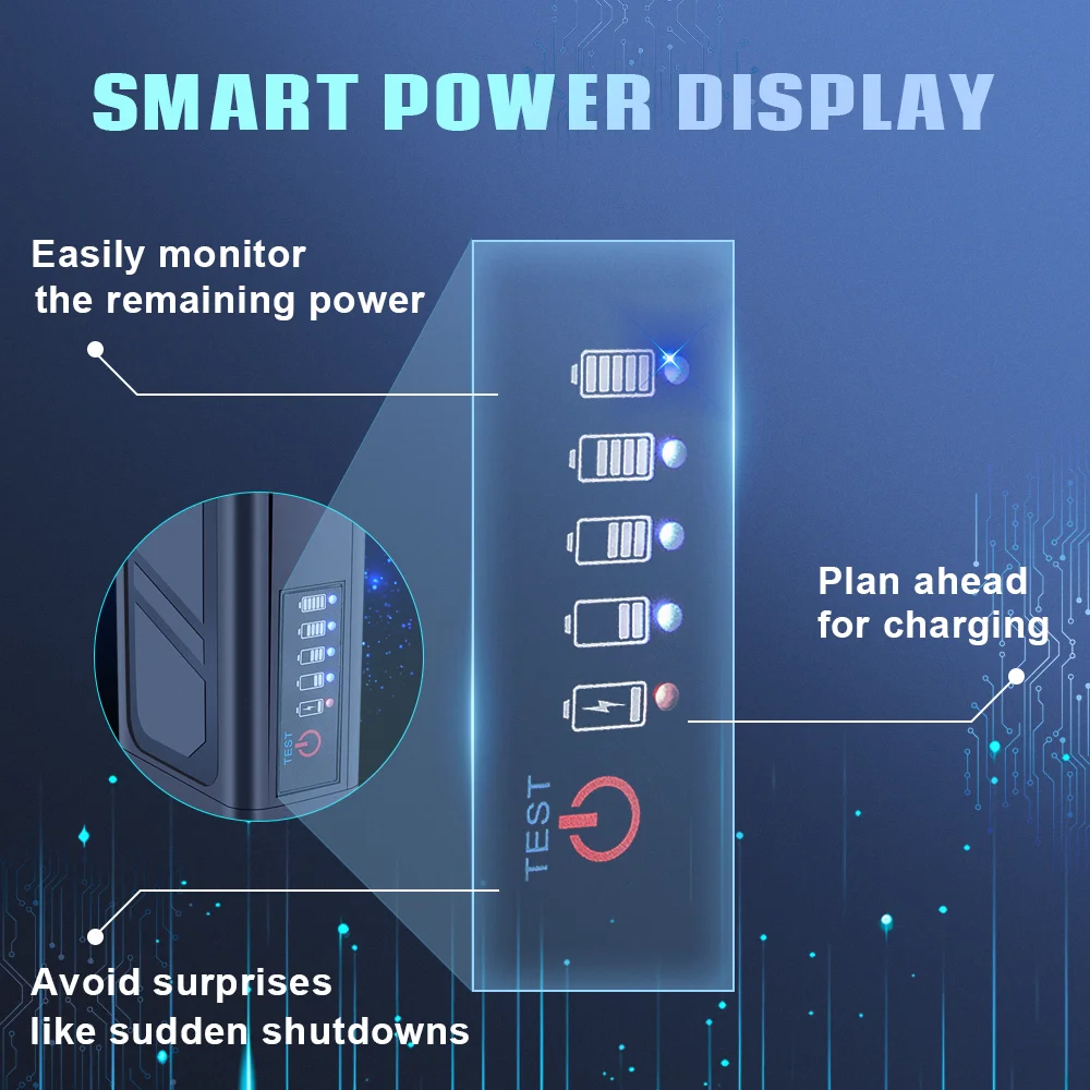 Air Blower 140000RPM Turbo Jet Fan Power Display Powerful Computer Dust Blowing Cleaning Tools Type-C Recharging Portable Blower 4