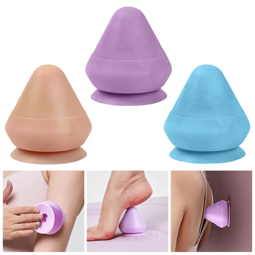 Dropship Silicone Massage Cone Solid Adsorption Ball Psoas Thoracic Spine  Back Scapula Foot Yoga Muscle Releas Deep Tissue Massage Ball For Pain  Relief - Multifunctional Muscle Massager For Back, Arm, And Foot