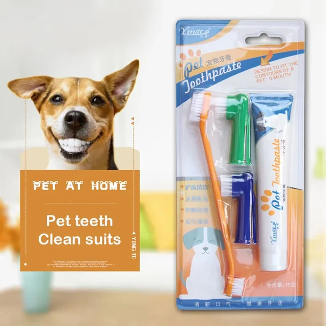 Pet Cleaning Products for Dogs and Cats Universal Teeth Cleaning Oral and Gum Care Vanilla Beef Flavored Toothpaste 2
