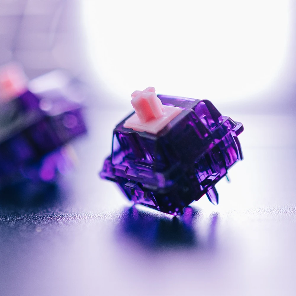 JWK PointWorks Switch for Mechanical Keyboard Purple Transparent 63.5g