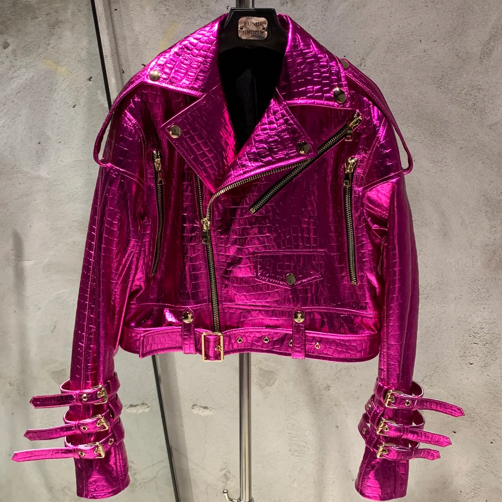 Belt Leather Jacket Image 2