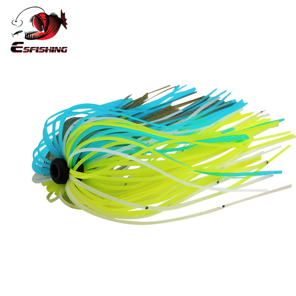 Фото ESFISHING Новые Силиконовые юбки 5 шт. DIY для рыбалки приманка больше цветов юбка №1
