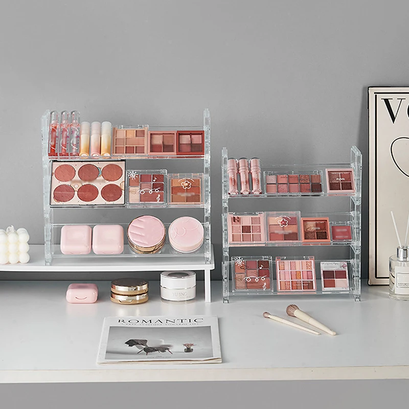 Acrylic 3-Layer Cosmetics Display and Storage Organizer