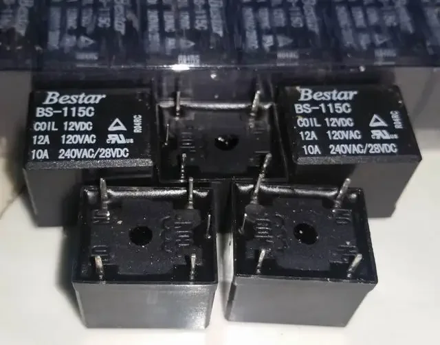 New Bestar BS-115C ; /-115CS ;/-115C-B ; 5VDC/6VDC/12VDC/24VDC (T73C) Relay 5pins