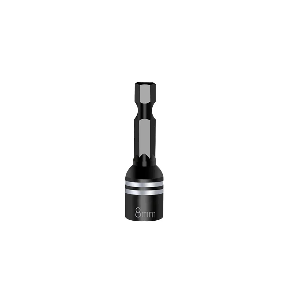 1Pcs 8mm Magnetische Mutter Schraubendreher Buchse Bit Hex Schaft Fahrer Adapter Steckschlüssel Für Bohrmaschinen Fahrer Buchse Kit – Detail 10