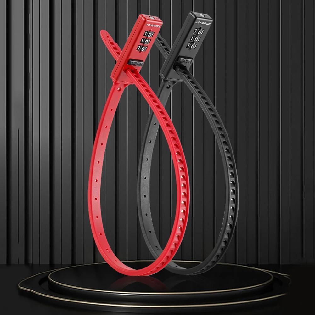 Bicycle Cable Tie Combination Lock Anti Theft Three digit Password Bike Lock Keyless Lightweight Cycling Accessories