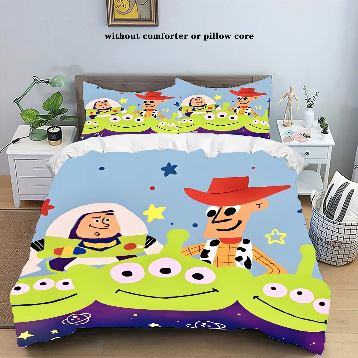 New Design Toy Story Bedding Sets Buzz Lightyear Woody Comforter Cover Bed Cover Duvet Cover Pillow Case 2-3 Pieces Sets 4