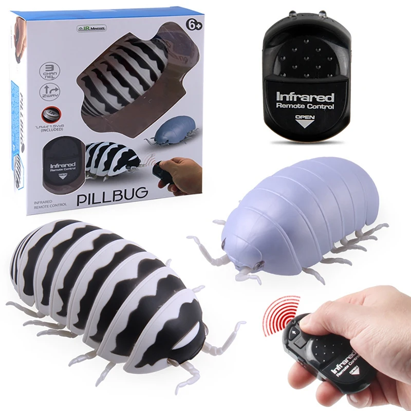 2023 Hot-Simulation Remote Control Pillbug Toy Realistic Novelty Tricky Toy For Children Kids Birthday Gift Toy RC Animal Toy 4