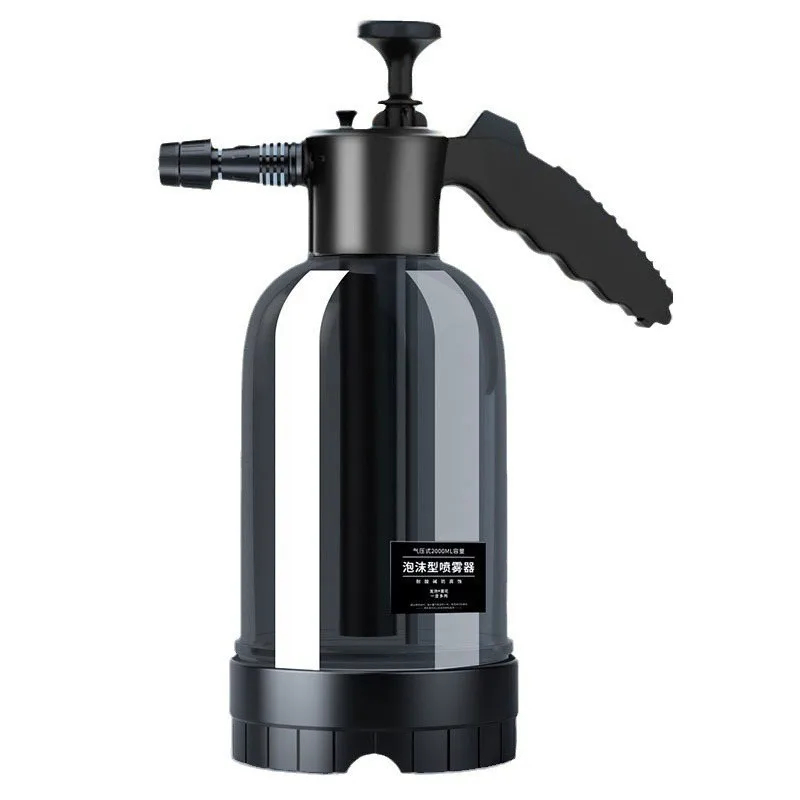 2L Manual Pneumatic Foam Cannon - 3 Nozzle Modes for Car Wash & Window Cleaning, Thick Snow Foam Sprayer with Adjustable