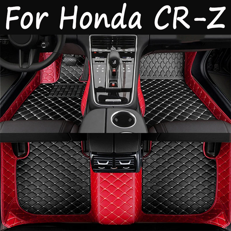 

Car Floor Mats For Honda CR-Z CRZ ZF1 ZF2 2010~2016 Mat Auto Foot Pads Luxury Leather Carpet Rug Interior Parts Car Accessories