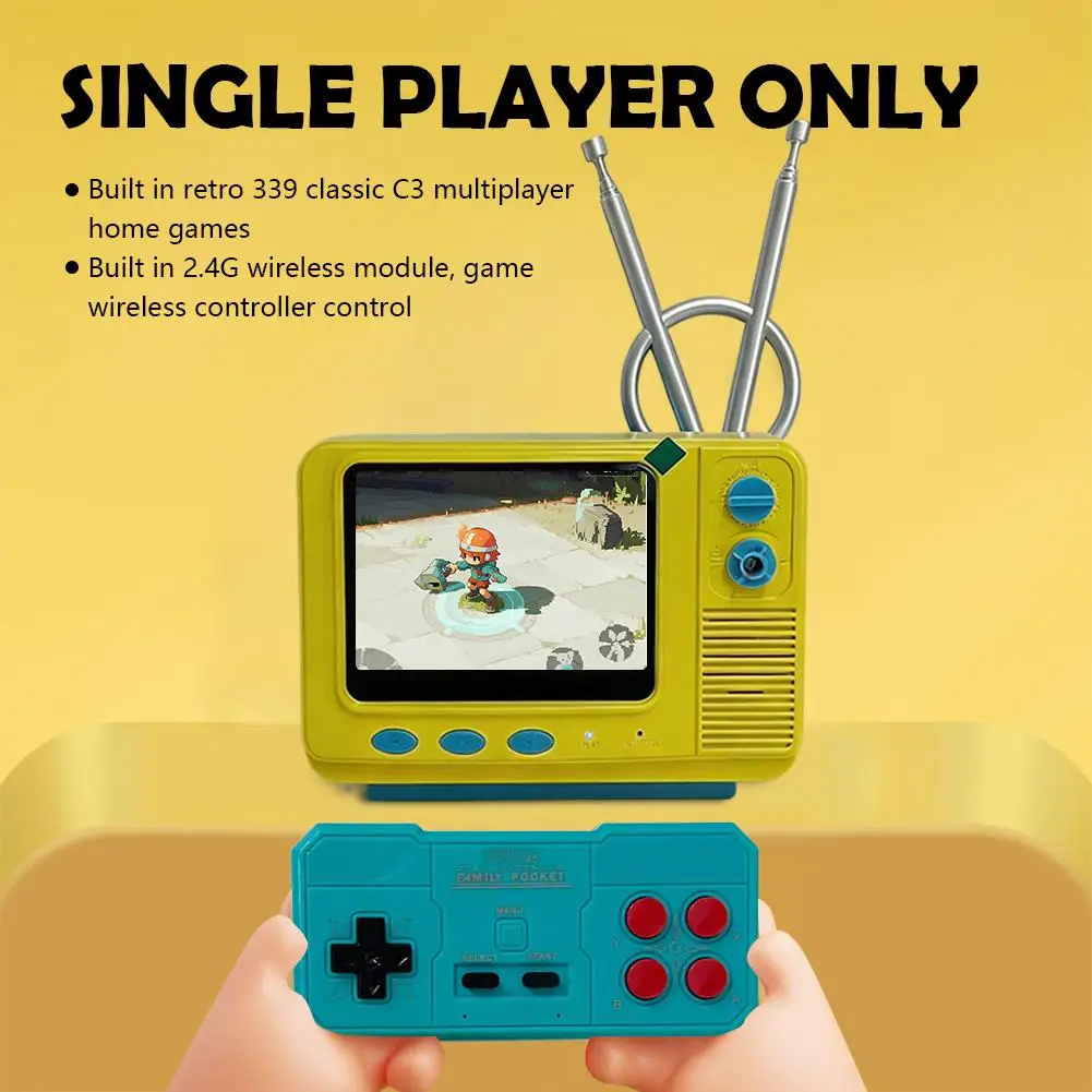 Retro Handheld Game Console 3.0 Inch Pocket Player 339 Games_voghion.com