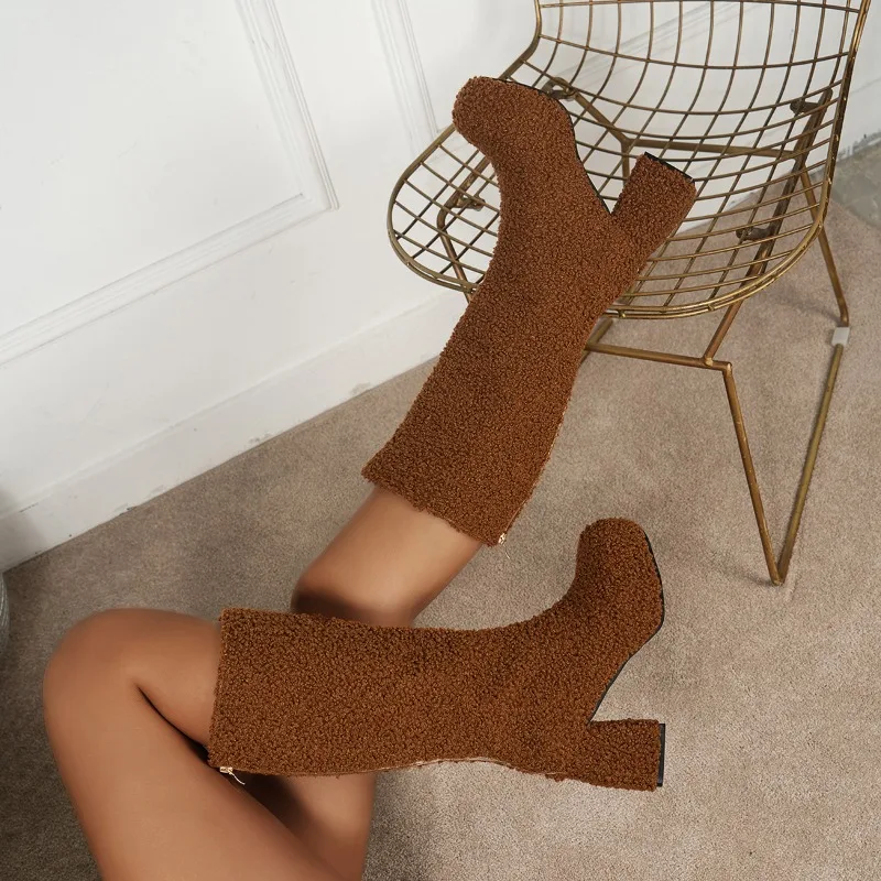 2024 Winter Boots for Women Platform Shoes New Woman Knee High Boots Ladies High Heels Thigh High Boots Shoes