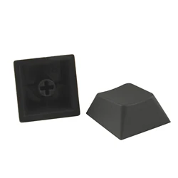Cherry Profile Blank Thick PBT Alphanumeric Custom Keycaps Set - 20 Pieces - 20pcs R4 1u (Cherry Carbon Black)