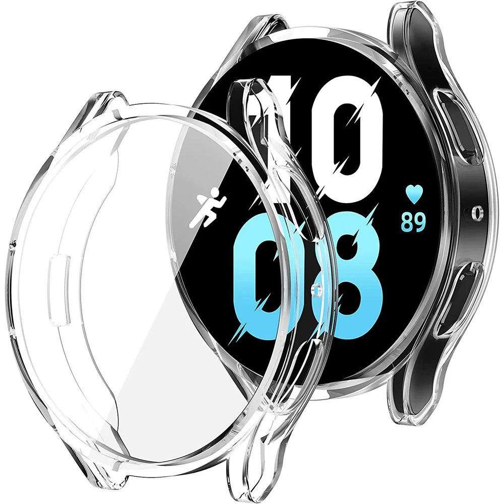 Watch Screen Protector Case Full Coverage Silicone for Samsung Galaxy Watch 4 5 6 7 40mm 44mm