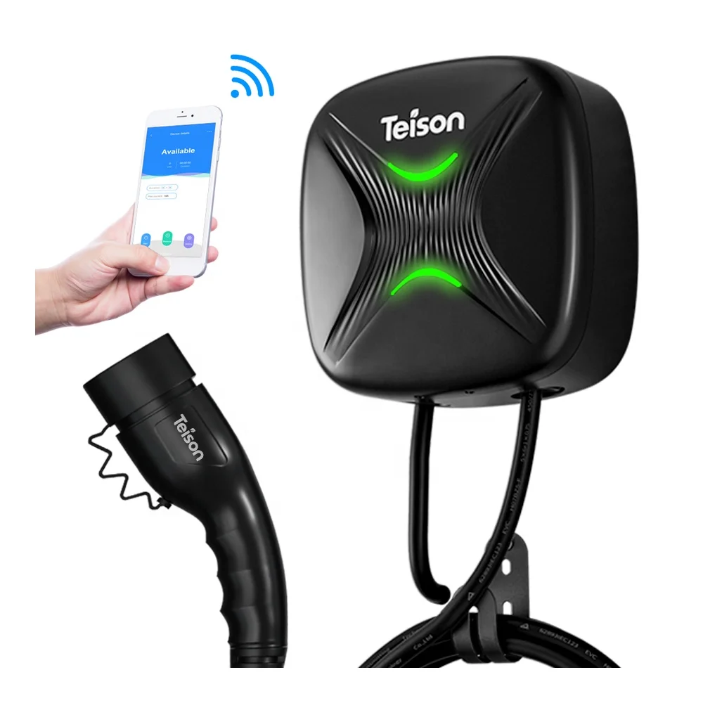 

Teison OCPP ev wallbox charger 11kw type 2 plug smart home charging station for electric vehicle APP WIFI 4G RFID Card