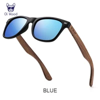 Oi bois marque lunettes De soleil en bois naturel hommes polarisées mode lunettes De soleil Original bois Oculos De Sol Masculino nouveaux cadres TR90 4