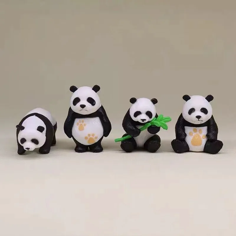 Cute Kungfu Panda Figurines Fairy Garden Statue Mini Animal Miniature Figurine Gnomes Moss Terrariums Garden Ornaments