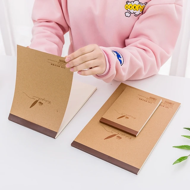Bloc de papier pour dessin, carnet de croquis Portable pour enfant et  adulte, 60 feuilles - AliExpress
