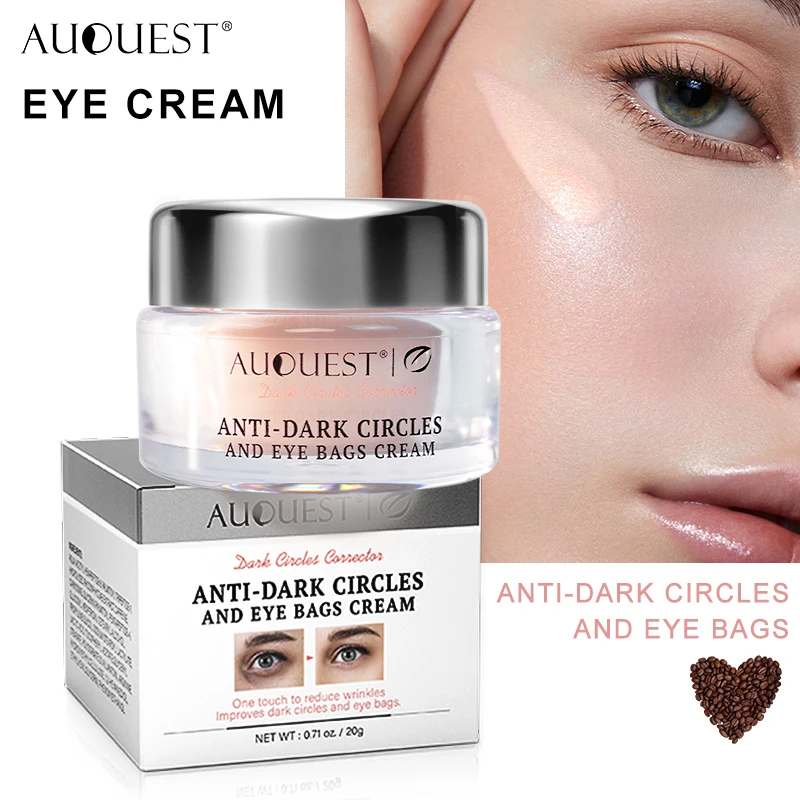 AUQUEST Caffeine Eye Bags Dark Circles Eye Cream Female Under Eye Skin Brightening Smooth Face Care Beauty Products