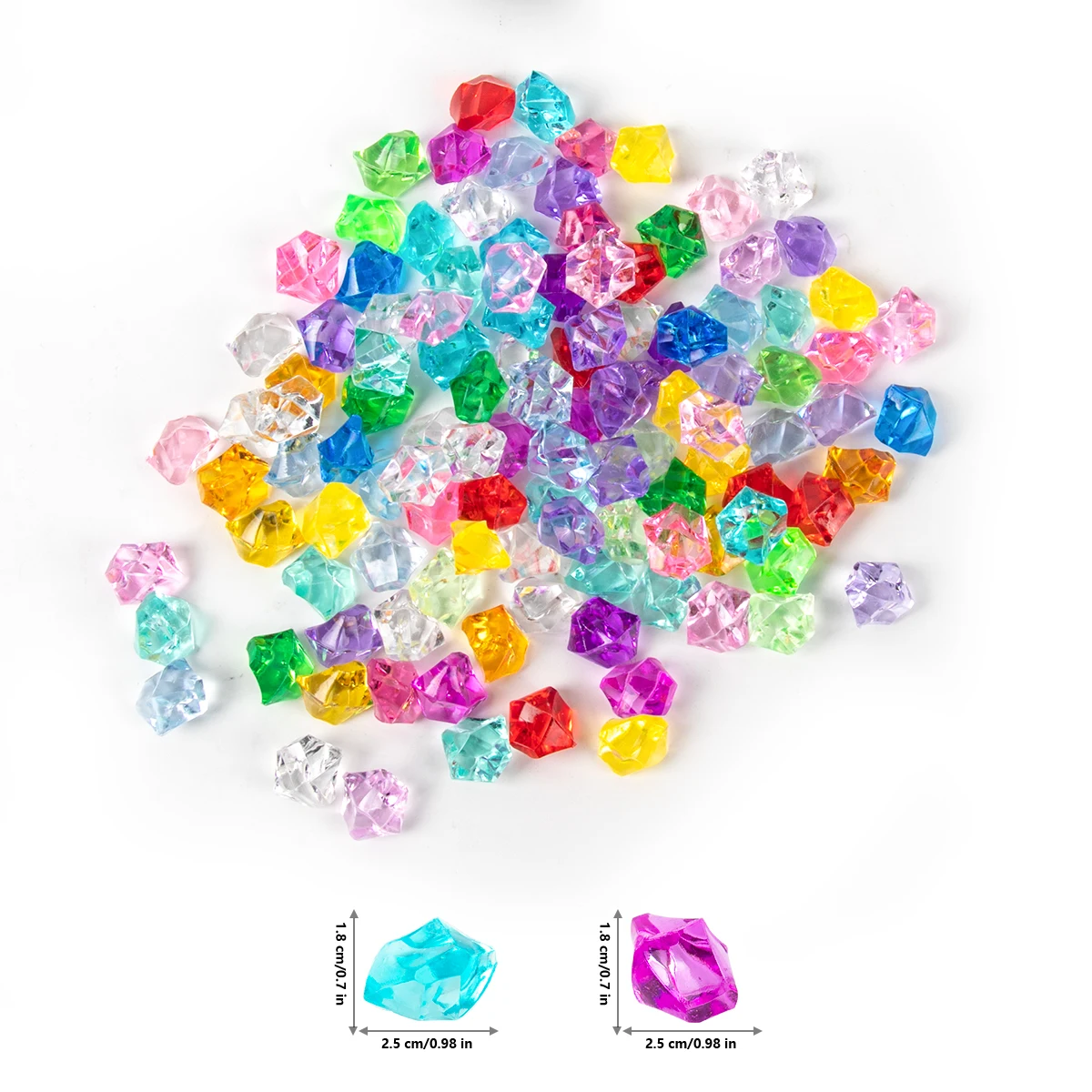 50pcs gems