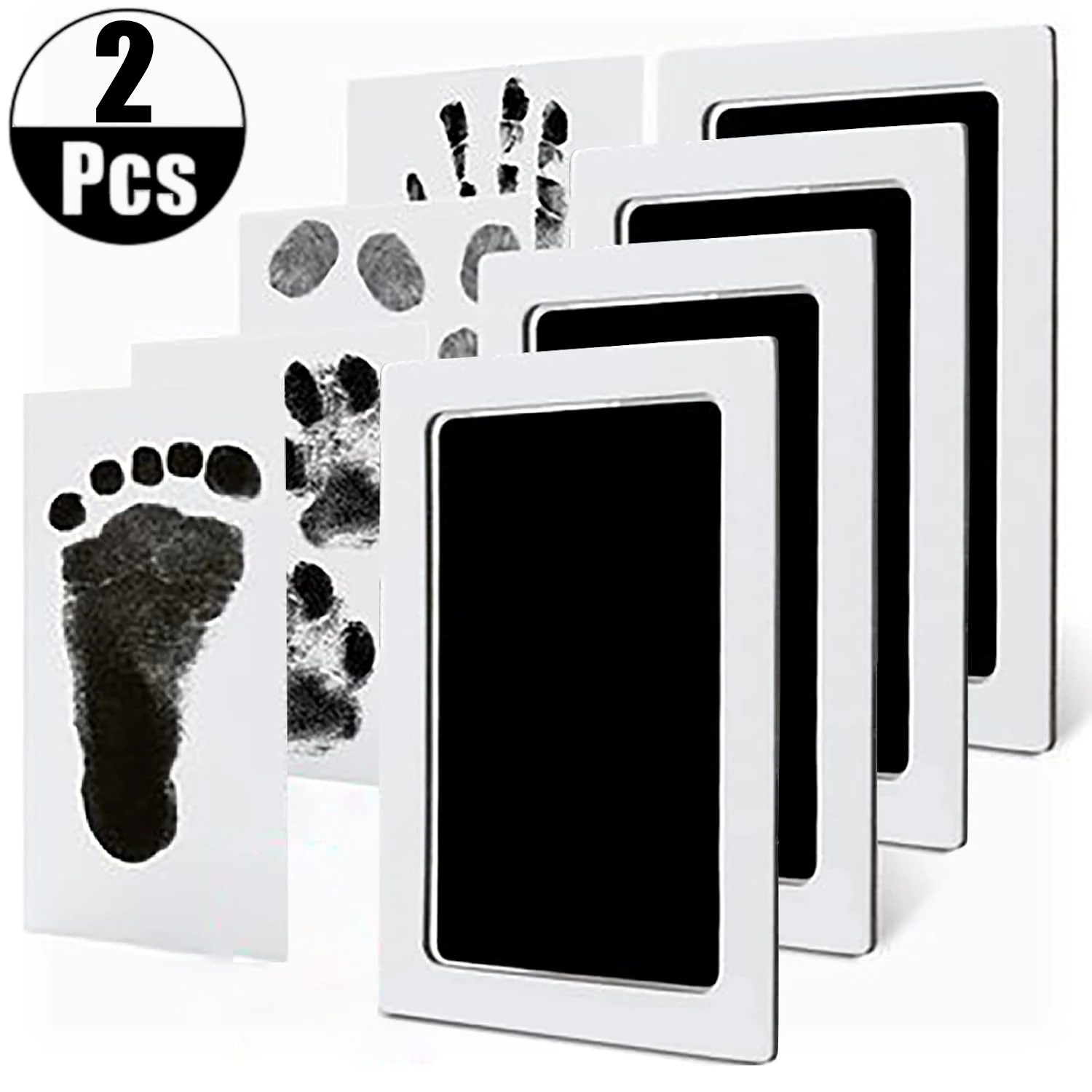 Inkless Handprint And Footprint Kit, No Mess Baby Hand Prints Foot