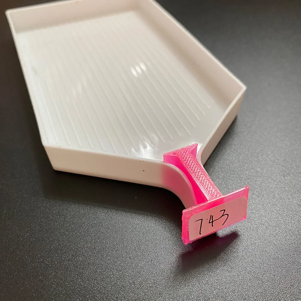 Diamond Painting Pink Color Tray Stoppers with Area for Label Sticker