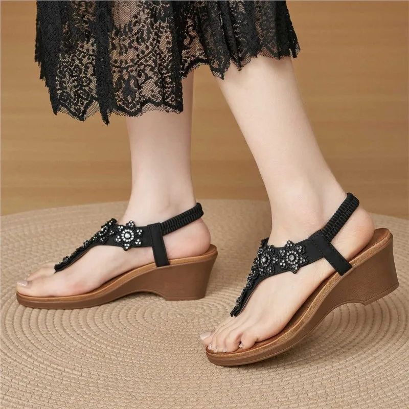 Woman Shoes Sandals Fashion Wedge Shoes For Women Open Toe Women's Sandals Casual Elegant Women Heels Footwear Female