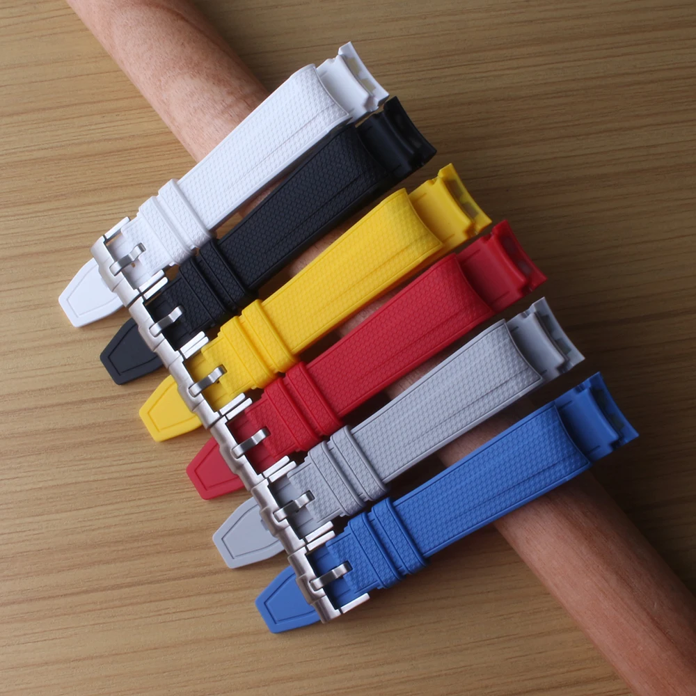 Cinturini 20Mm Cinturino Per Orologi In Silicone In Gomma Colorata Per Omega X Swatch Moonswatch Uomo Donna Accessori Per Orologi Sportivi Impermeabil
