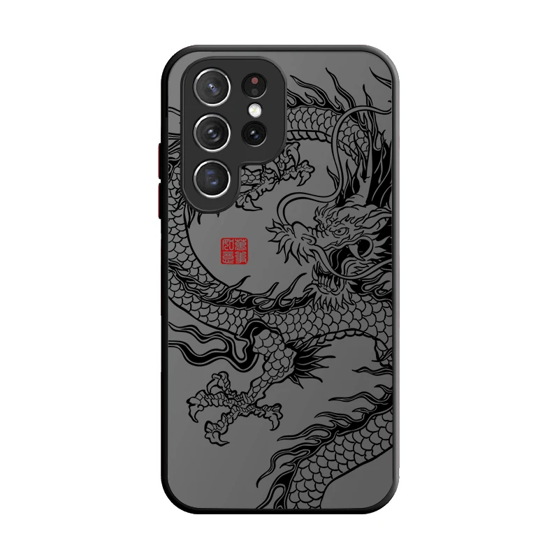 Elegant Chinese Dragon Plating Phone Case – Stylish and Durable Design