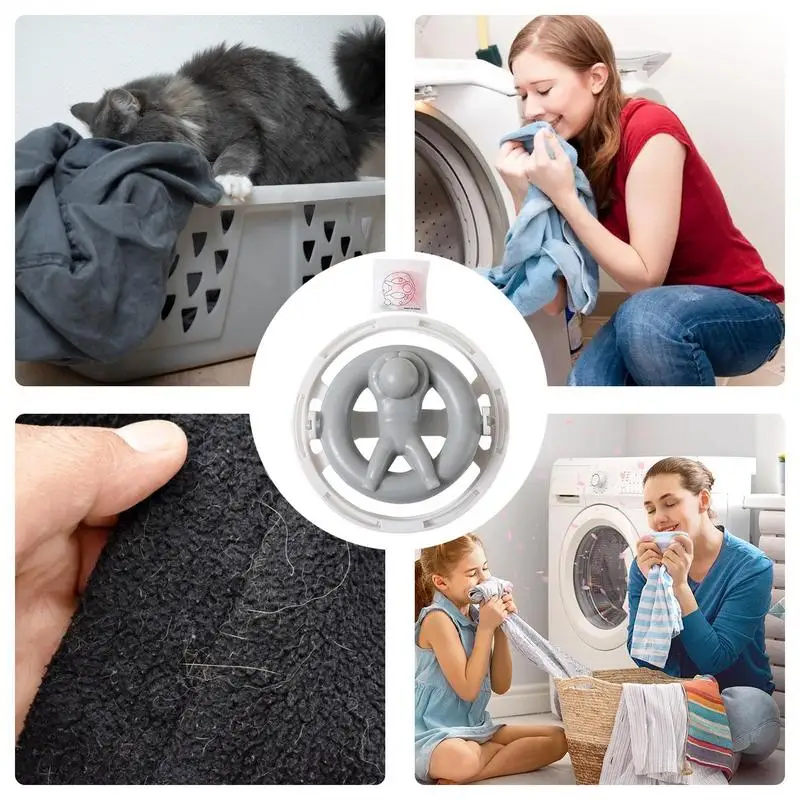 Washing Machine Lint Catcher Laundry Dryer Balls Anti-Tangling Floating Hair Filter Reusable Laundry Lint Traps For Washing