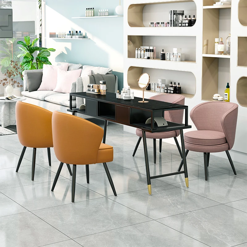 

Drawer Simple Professional Nail Tables Manicure Black Makeup White Nail Tables Living Room Mesa Manicura Salon Furniture MR50NT