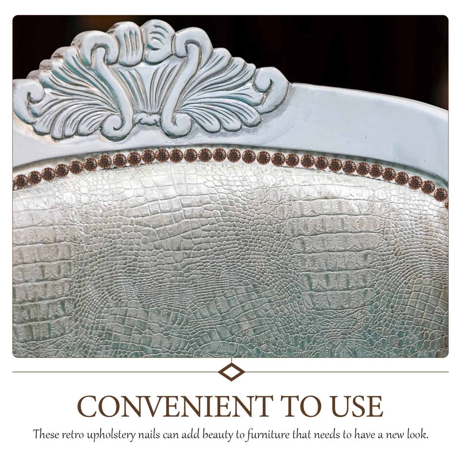 300개의 빈티지 철제 푸시핀 장 가구 못, 소파, 의자, 벽 DIY 개조용 장식 못