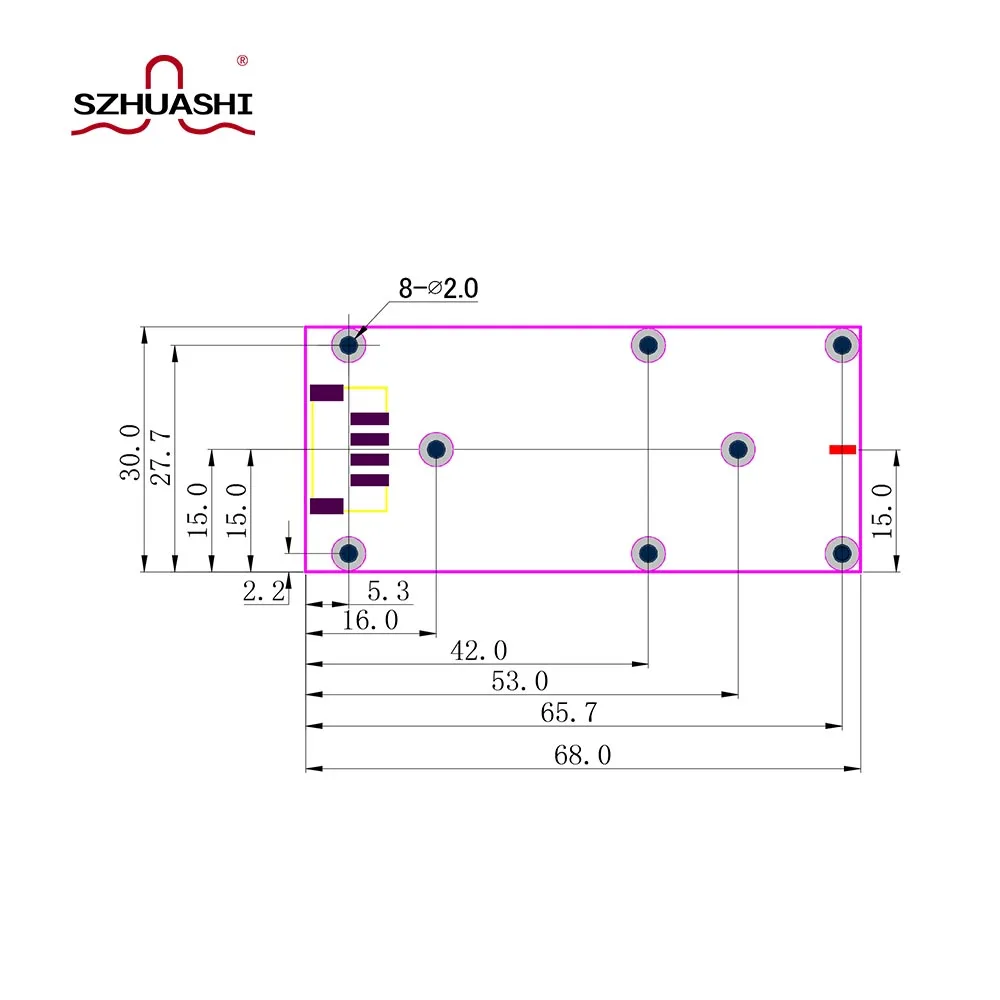SZHUASHI 2.6G, 37dBm, 5W, 5000mW，Sweep Signal Source Shielding Module, PCBA，Customizable,2500-2700MHz Jammer, YJM182736_2527
