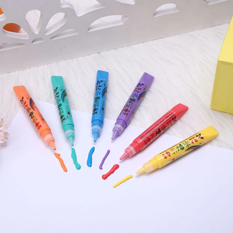3D 매직 팝콘 펜, 푹신한 3D 아트 안전 펜, 인사 크리스마스 생일 카드 버블 펜, DIY 수제 펜, 어린이 크리스마스 선물