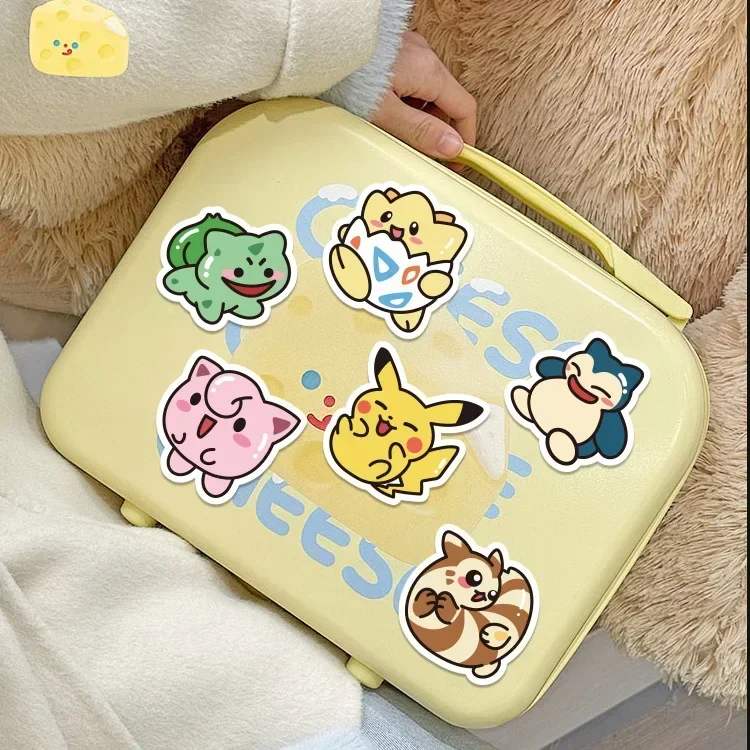 Cartoon Stickers Kawaii Anime Pokemon Stickers Pikachu Decals DIY for Laptop Luggage Skateboard Phone Kid Toy Gift 50PCS