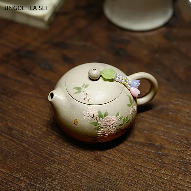 200ml High Quality Yixing Purple Clay Teapot Exquisite Filter Xishi Kettle Custom Beauty Tea Infuser Chinese Zisha Tea Set