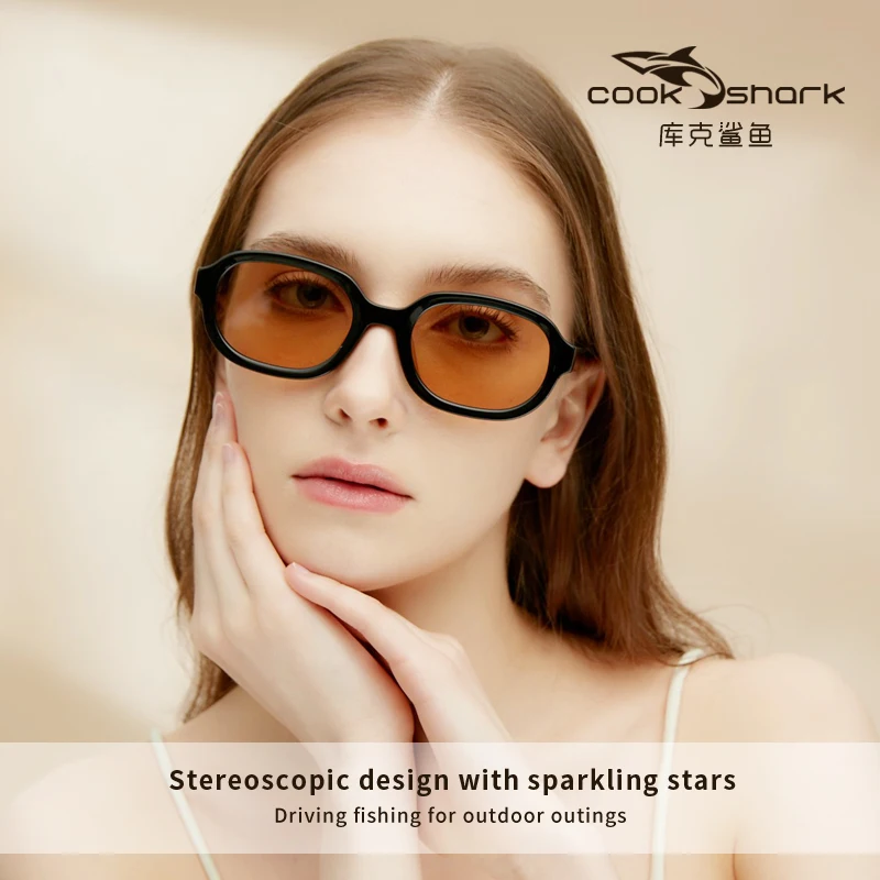 

Cook Shark GM Plate Sunglasses for Women 2023 New Fashion Nylon Sheet Sunglasses for Women with Advanced UV Protection