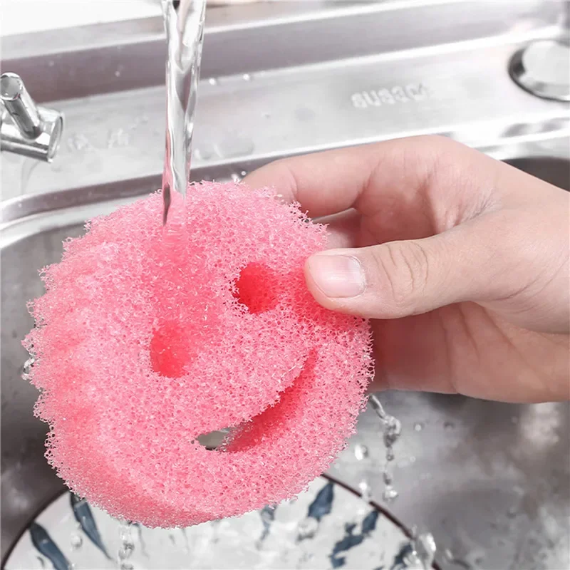 8Pcs Scouring Pad Sponge Useful Things for Kitchen Household Dishwashing Bathroom Cleaning Wipe Strong Miracle Sponges