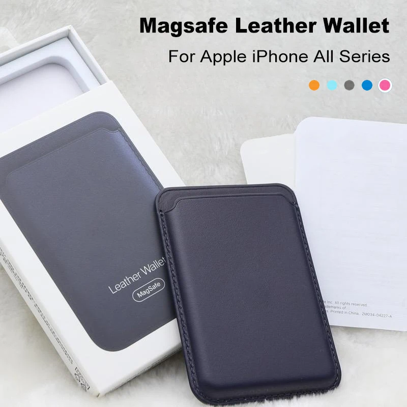 Magsafe-cartera magnética de tejido fino sin animación, Tarjetero con  bolsillos, para iPhone 15, 14 Plus, 13 Pro Max - AliExpress