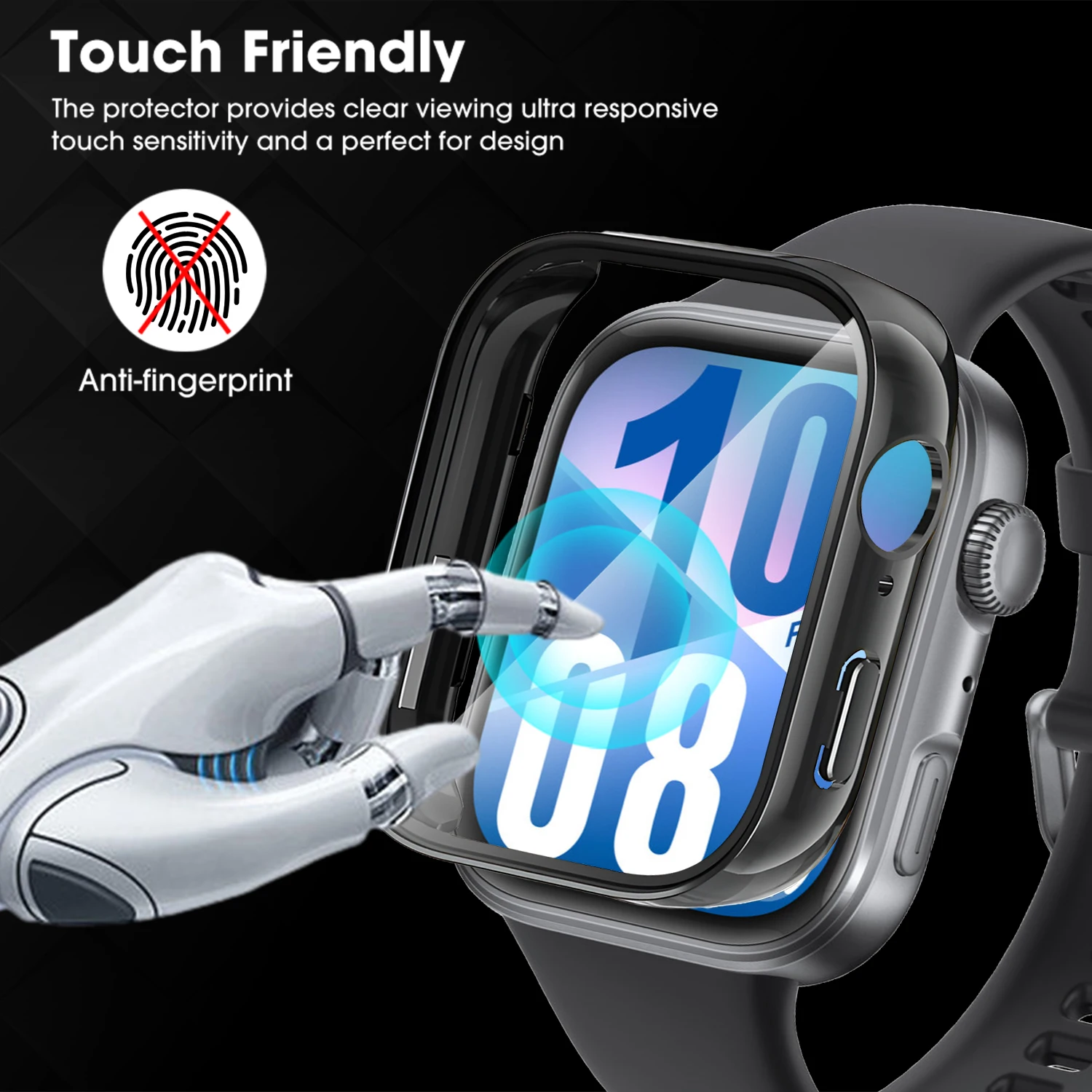 Huawei Watch Fit 4 Protective Waterproof Bumper Shell and Screen Protector