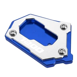 Motorcycle Kickstand Side Stand Extension Pad (Silver Blue - 1200)