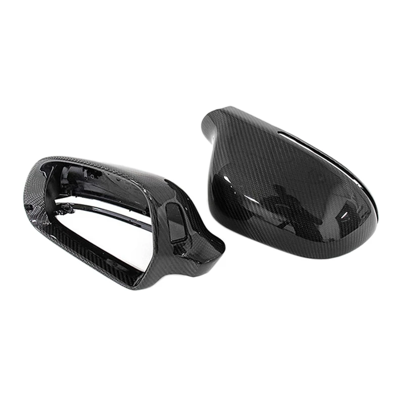 

Carbon Fiber Rear View Mirror Cover Side Mirror Protector for-Audi A4 B8 A6 C6 A5 Q3 2008-2011 with Side Assist