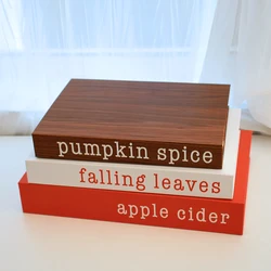 Set of 3 Decorative Faux Books for Home and Coffee Table Decor, Available in Various Sizes (DZSJUL)