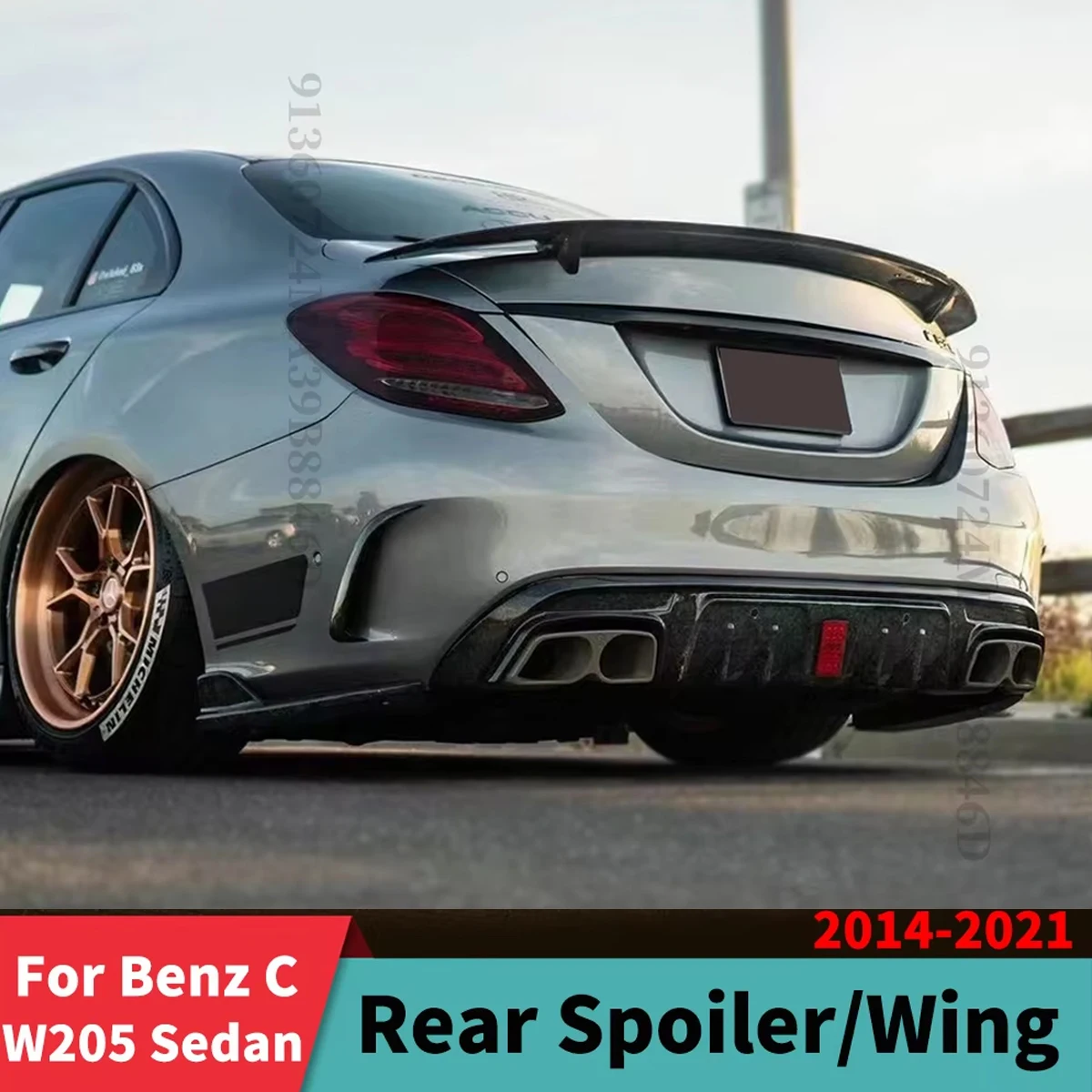 WUAISHBP Heckspoiler Für Mercedes C-Klasse C205 Coupe 2015-2021 - AMG Style