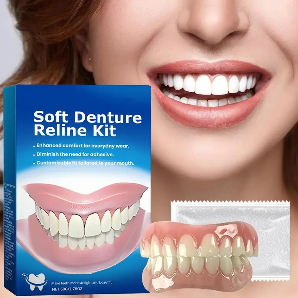 Neues Prothesen-Silikon-Set: Weiche Silikon-Liner für Ober- und Unterkiefer – Einfach anzuwenden – Detail 9