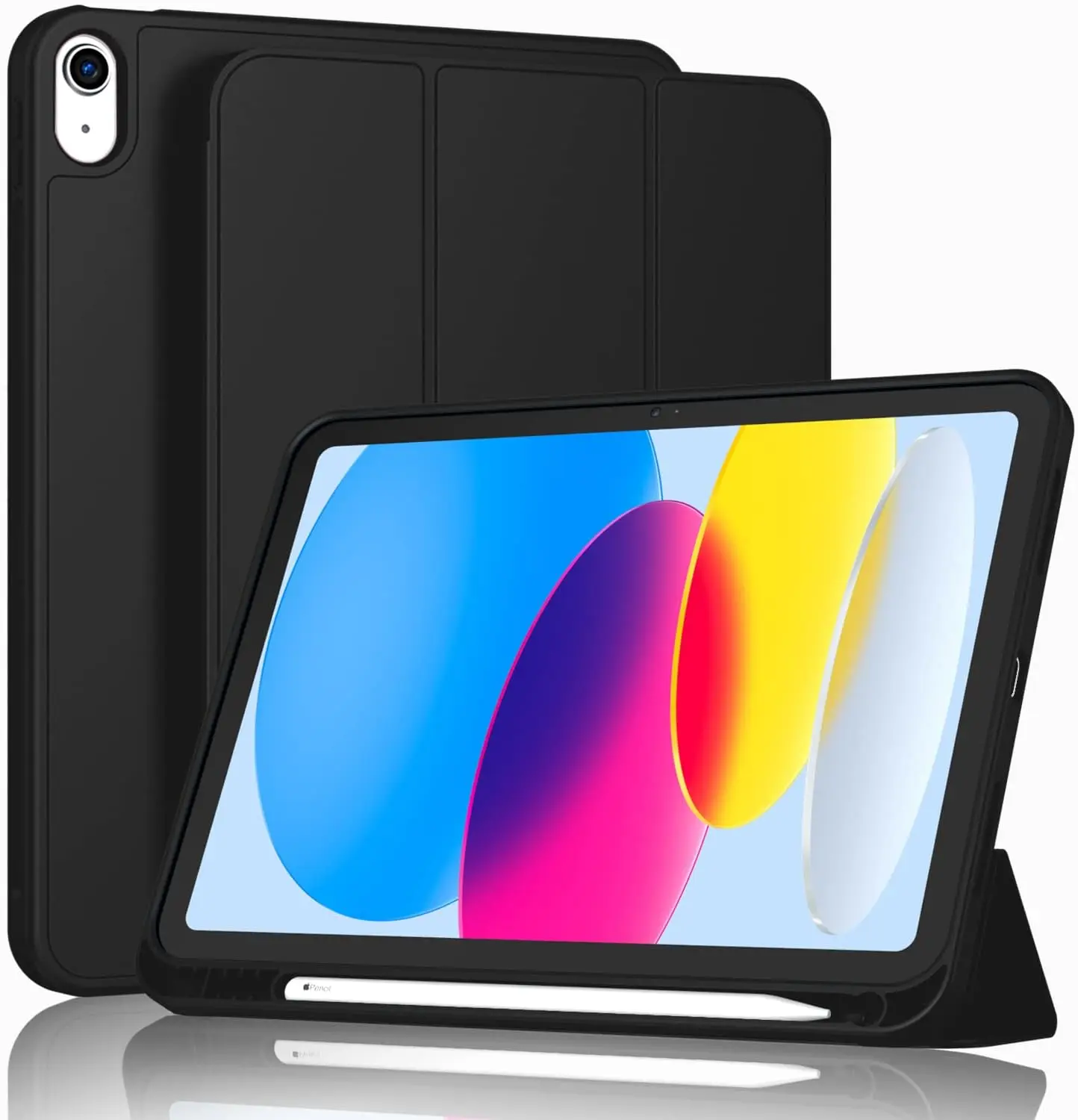 thumbnail image 1 of Con portalápices Funda para iPad 7.ª, 8.ª y 9.ª generación 10,2 iPad Air 5.ª, 4.ª y 10.ª generación 10,9 iPad Air1 2 5.ª y 6.ª 9,7 Funda magnética para tableta, 1 of 5